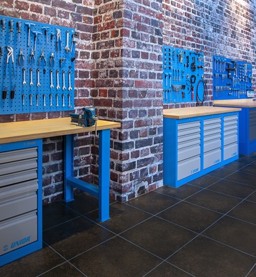 winkel en werkplaats