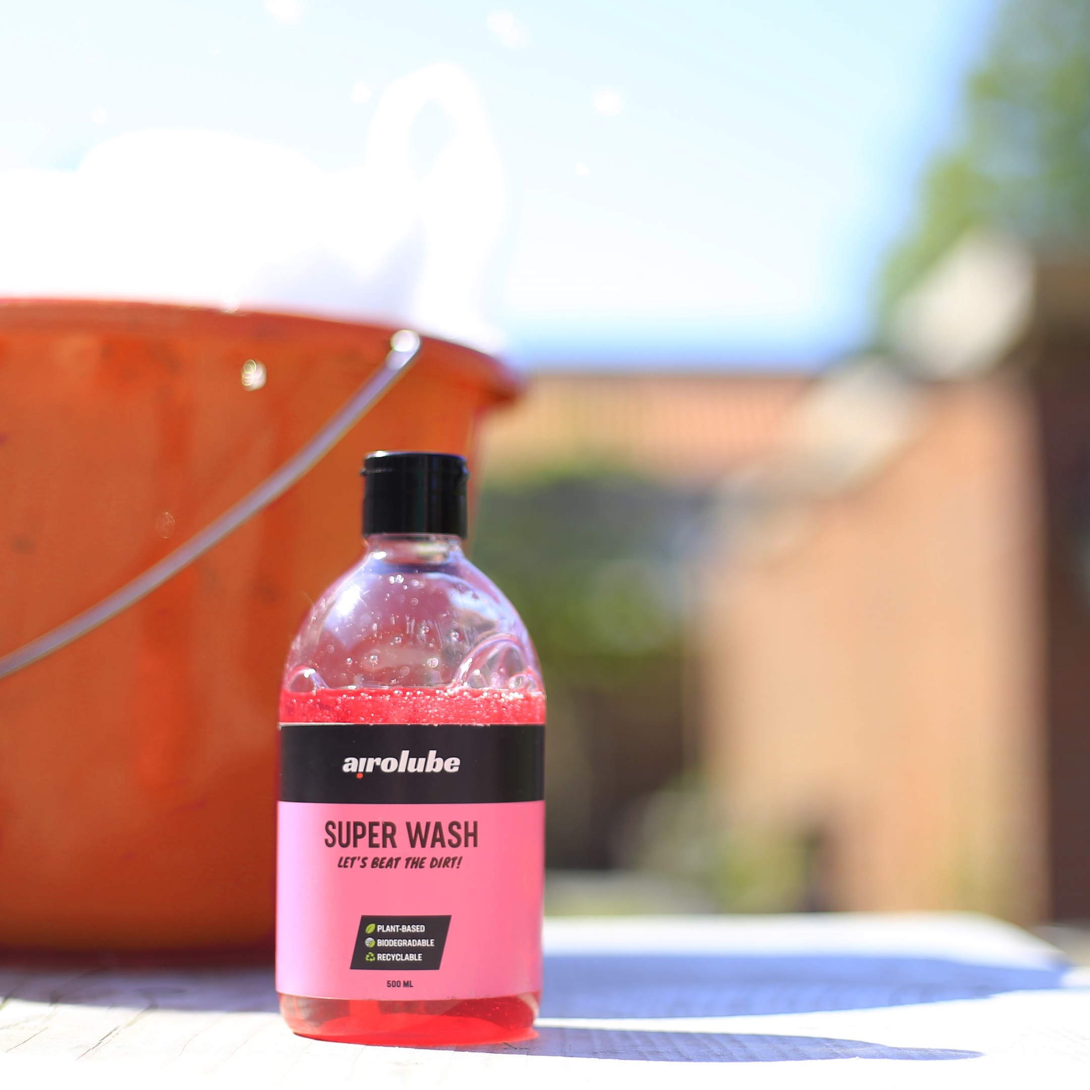 On the bicycle with a good feeling